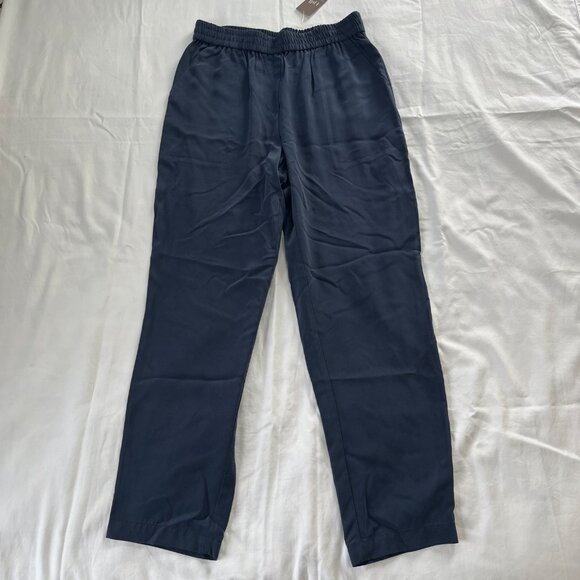 Pure J. Jill Sand-Washed Navy Blue Soft Wideleg Trouser (NWT) | Size S - Picture 5 of 7